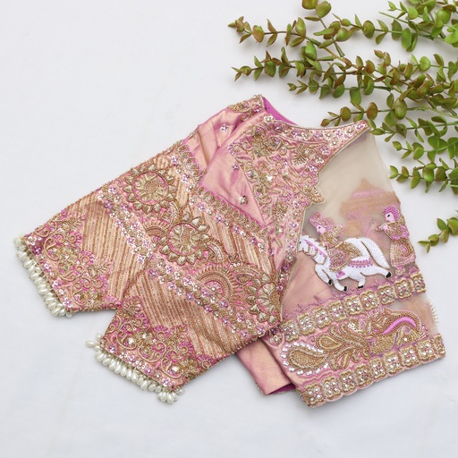 Elevate your wardrobe with our Dusty Pink embroidery blouse