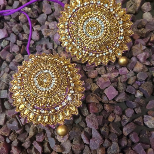 Round Kundan Tassel