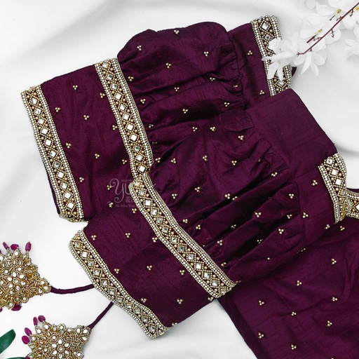 Kundan bridal blouse design