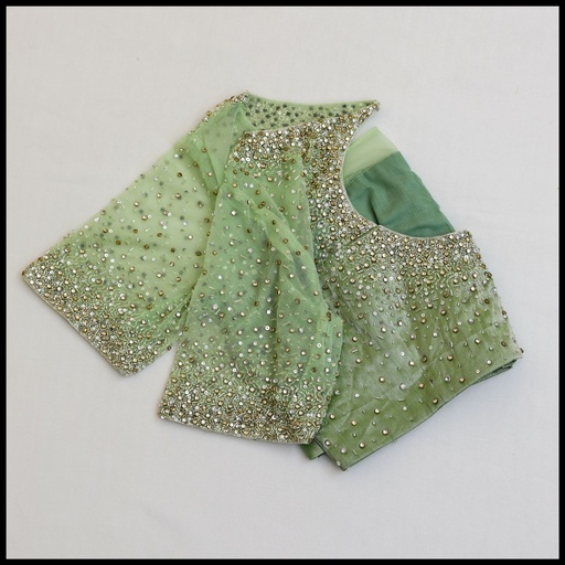 Pastel Green Star Dust Design 