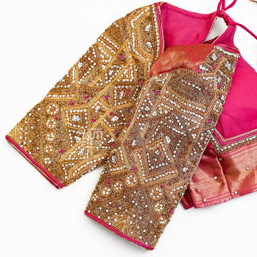 Navratinaa zardosi bridal blouse