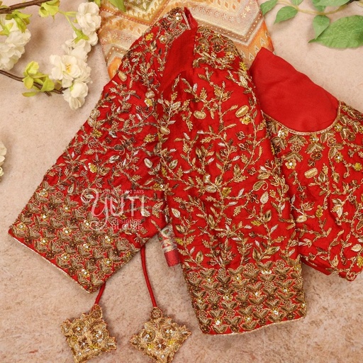 Red floral design