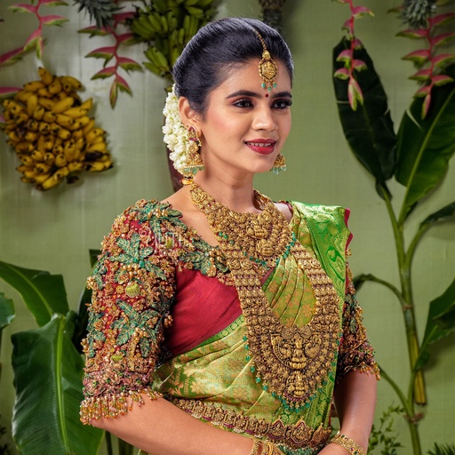 3D Coconut Tree bridal blouse