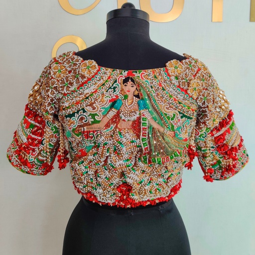 3D Queen bridal blouse