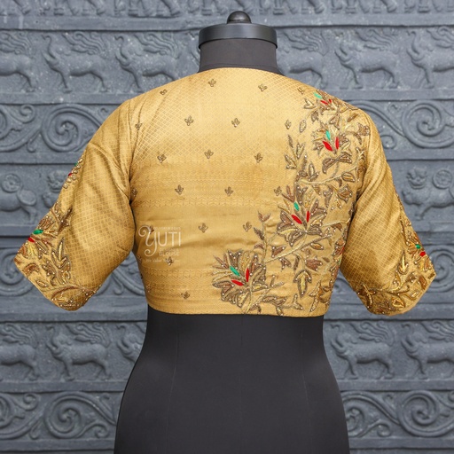 Golden Aari Bridal Blouse| SIZE 40 (adjustable up to 36 - 42)