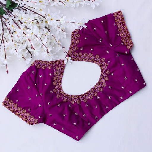 Rich Purple Bridal Blouse