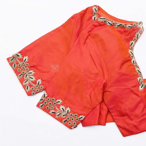 Perfect and modern Portland Orange Bridal Blouse