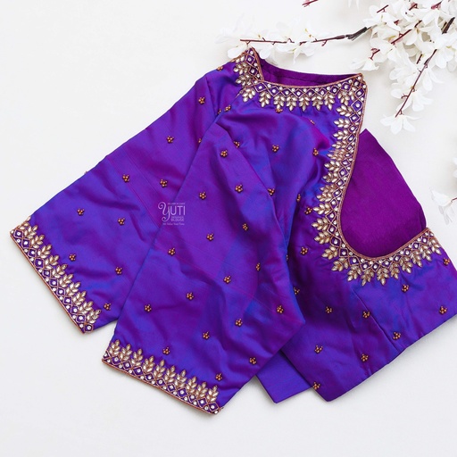 Introducing the Purple Monster hand embroidery blouse