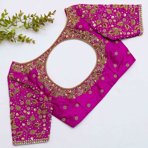 stunning Royal Fuchsia Bridal Blouse